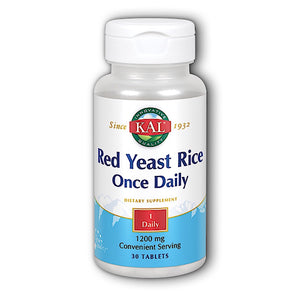Kal, Red Yeast Rice Once Daily 1200mg, 30 Tablets - 021245832256 | Hilife Vitamins