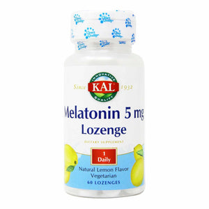 Kal, Melatonin Lemon 5 mg, 60 Lozenges - 021245853060 | Hilife Vitamins