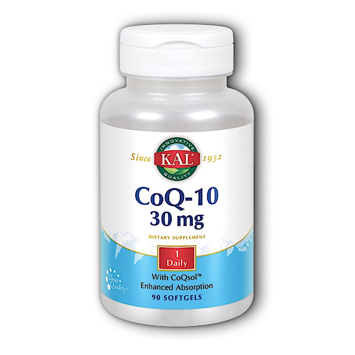 Kal, CoQ-10 30mg, 90 Softgels UPC 021245861041 | HiLife Vitamins