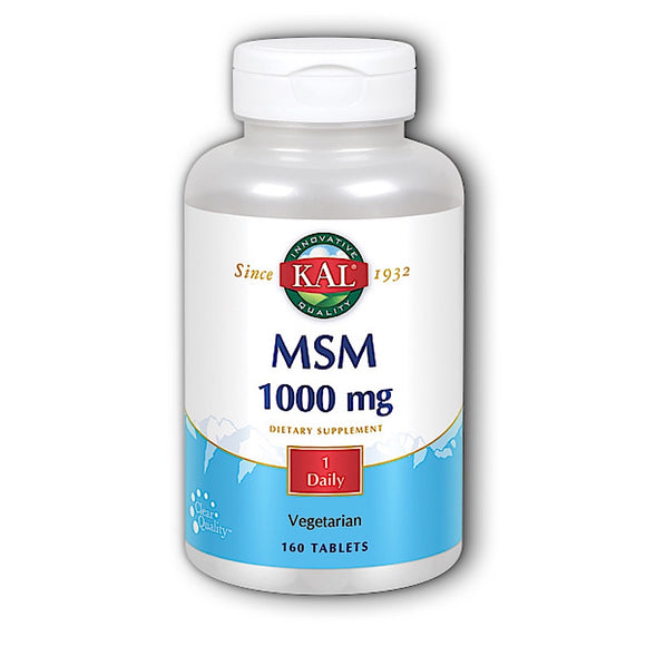 Kal, MSM 1000mg, 160 Tablets - 021245865001 | Hilife Vitamins