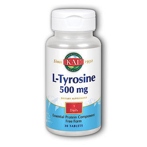 Kal, L-Tyrosine 500mg, 30 Tablets - 021245936039 | Hilife Vitamins