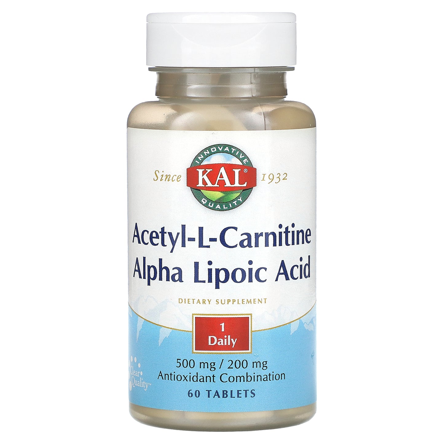 Kal, Acetyl-L-Carnitine & Alpha Lipoic Acid, 60 Tablets UPC 021245117605 | HiLife Vitamins