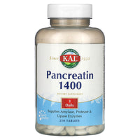 Kal, Pancreatin 1400, 250 Tablets UPC 021245328124 | HiLife Vitamins