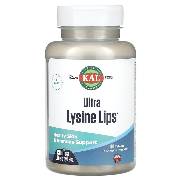 Kal, Ultra Lysine Lips, 60 Tablets - 021245515814 | Hilife Vitamins