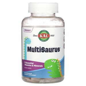 Kal, MultiSaurusMixed Berry, 120 Chewables - 021245602125 | Hilife Vitamins