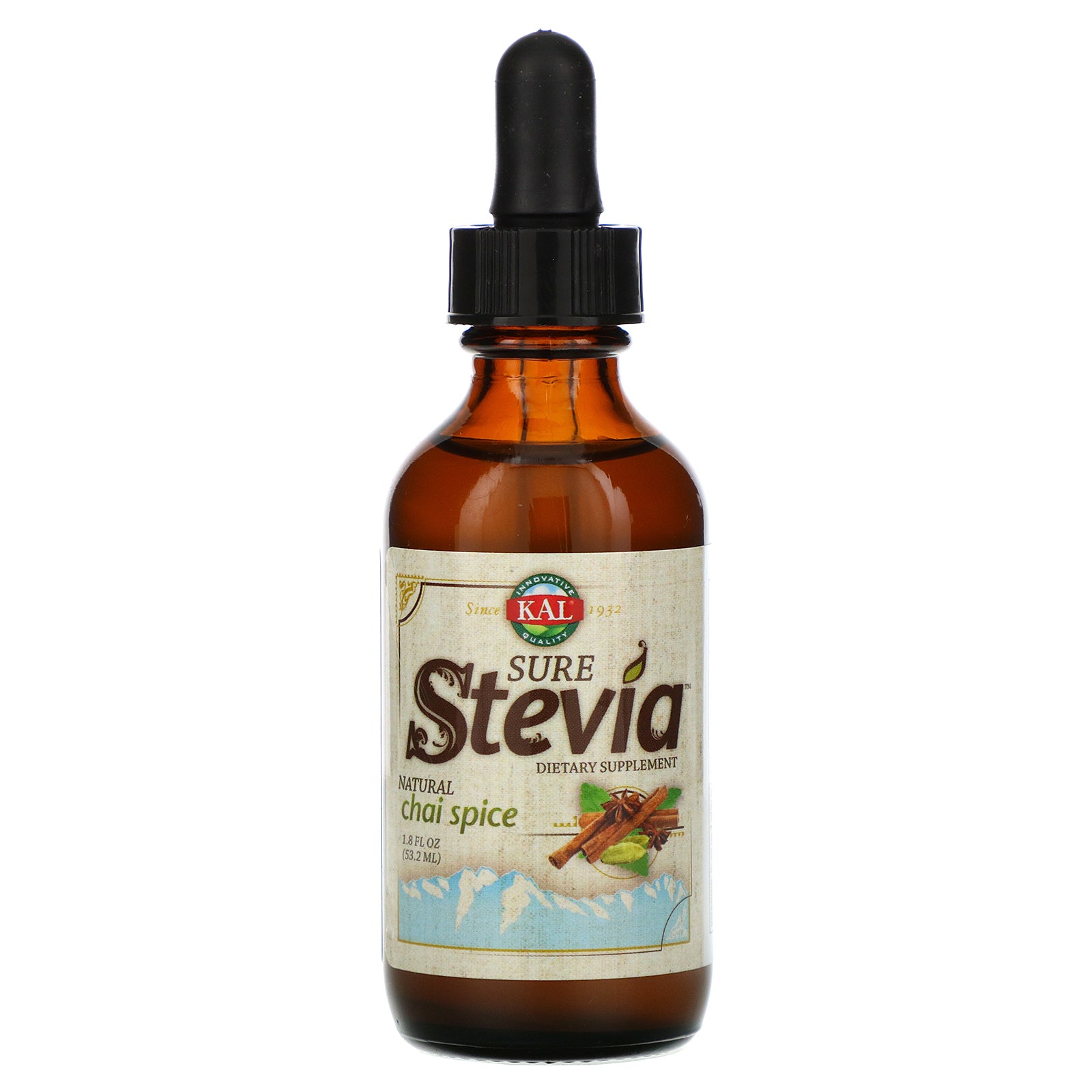 Kal, Stevia Extract, Pure, 1.8 Oz Drops UPC 021245628033 | HiLife Vitamins
