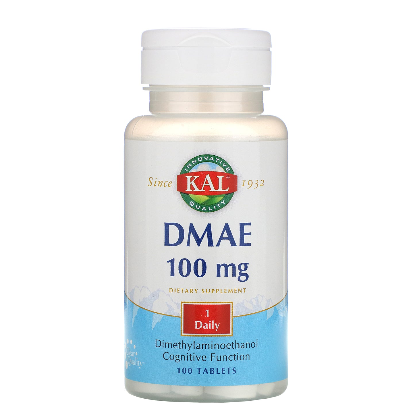 Kal, DMAE 100mg, 100 Tablets UPC 021245667155 | HiLife Vitamins