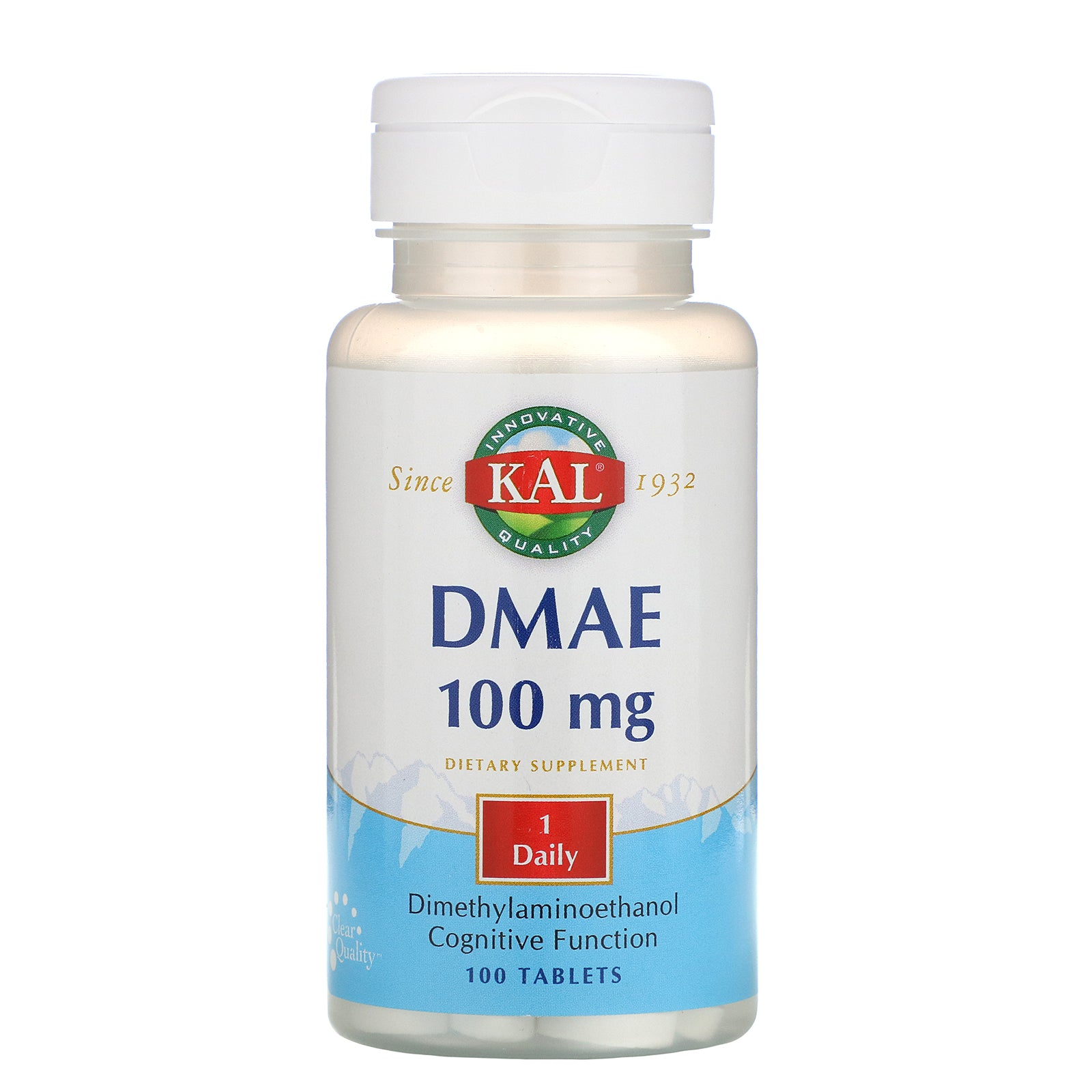 Kal, DMAE 100mg, 100 Tablets UPC 021245667155 | HiLife Vitamins