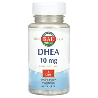 Kal, DHEA, 10 mg, 60 Tablets - 021245669067 | Hilife Vitamins