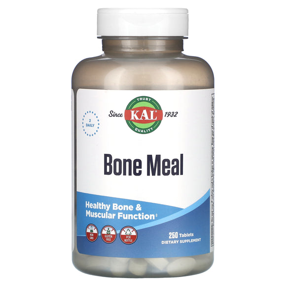 Kal, Bone Meal, 250 Tablets - 021245820390 | Hilife Vitamins