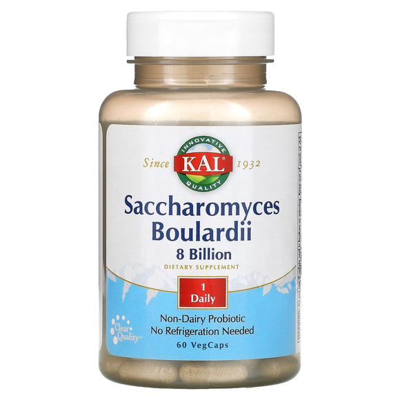 Kal, Saccharomyces Boulardii 8 Bil Room Temp Stable, 60 Capsules - 021245933724 | Hilife Vitamins
