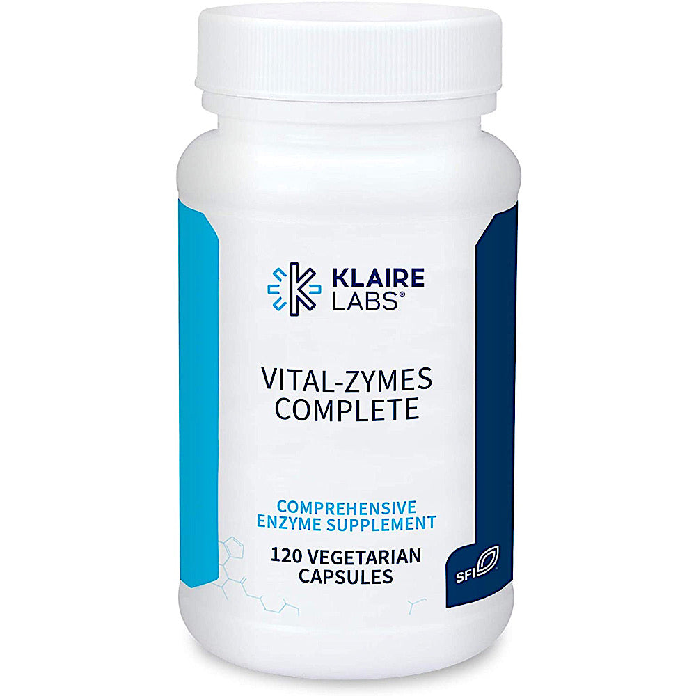 Klaire Labs, Vital-Zymes Complete, 120 Vegetarian Capsules UPC 709616310007 | HiLife Vitamins