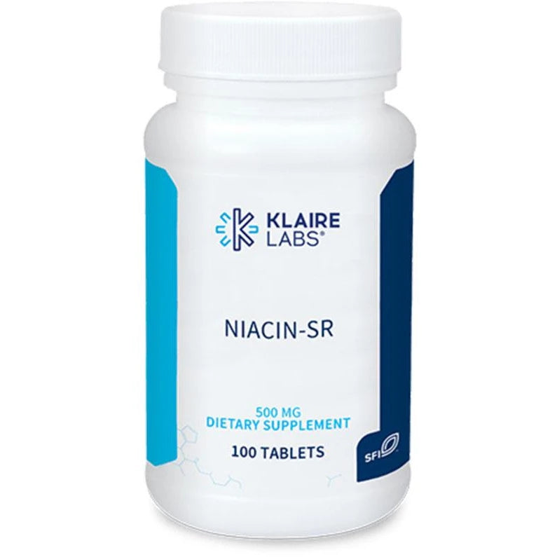 Klaire Labs, Niacin-SR, 100 Tablets UPC 828054002388 | HiLife Vitamins