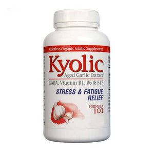 kyolic, Aged Garlic Extract w/Gaba B1 B6 B12 Formula 101, 100 Tablets - 023542101318 | Hilife Vitamins