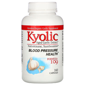 Kyolic, Blood Pressure Formula 109, 160 Capsules - 023542109420 | Hilife Vitamins