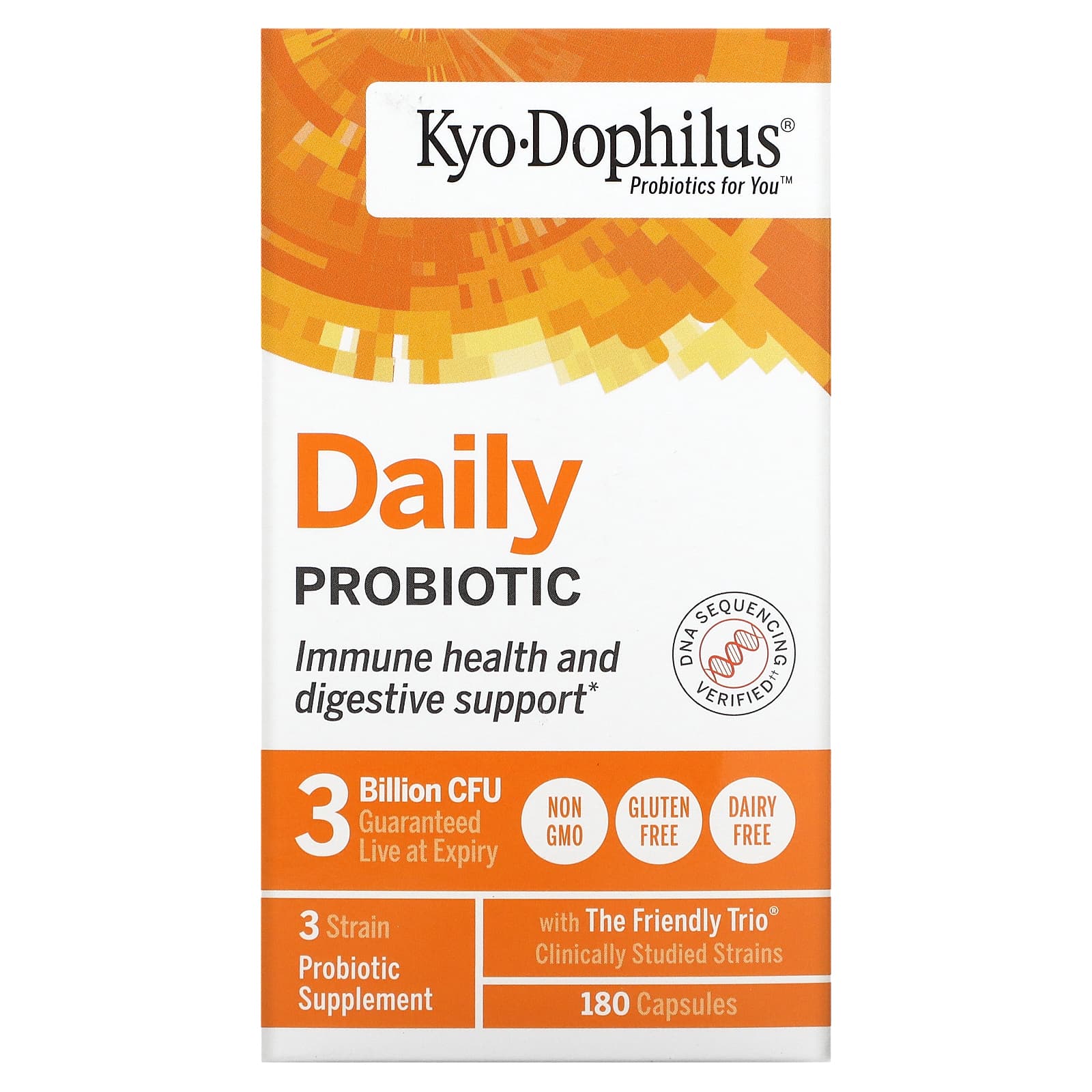 Kyolic, Kyo-Dophilus Heat Stable Probiotic, 180 Capsules - 023542600422 | Hilife Vitamins