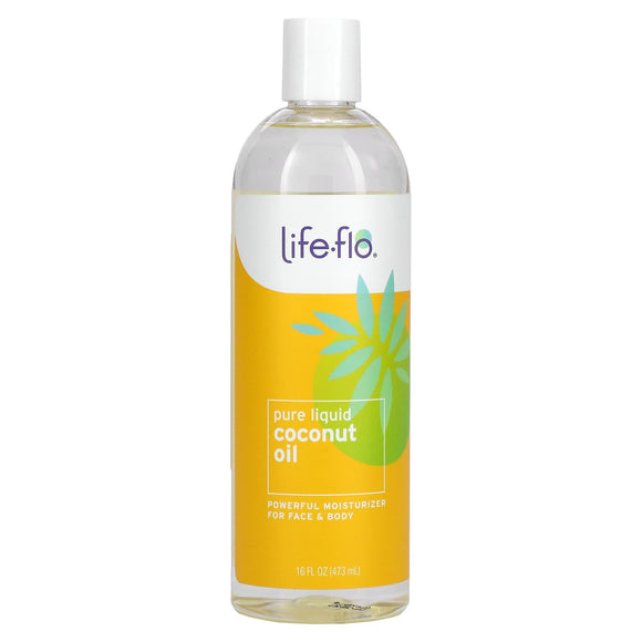 Life-Flo, Coconut Oil Fractionated, 16 Oz Oil - 645951737300 | Hilife Vitamins