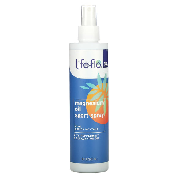 Life-Flo, Magnesium Oil Sport Spray, 8 Oz Spray - 645951836638 | Hilife Vitamins