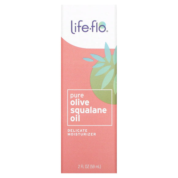 Life-Flo, Pure Olive Squalane Oil, 2 Oz Oil - 645951995816 | Hilife Vitamins