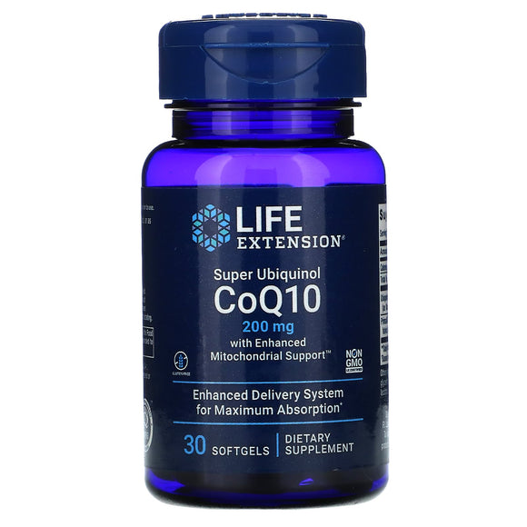 Life Extension, Super Ubiquinol CoQ10 with En, 30 Softgels - 737870143123 | Hilife Vitamins