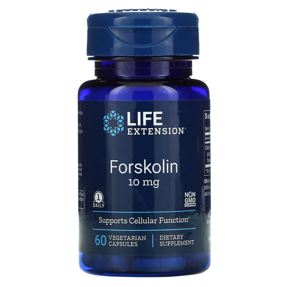 Life Extension, Forskolin, 10 mg, 60 Capsules - 737870154464 | Hilife Vitamins