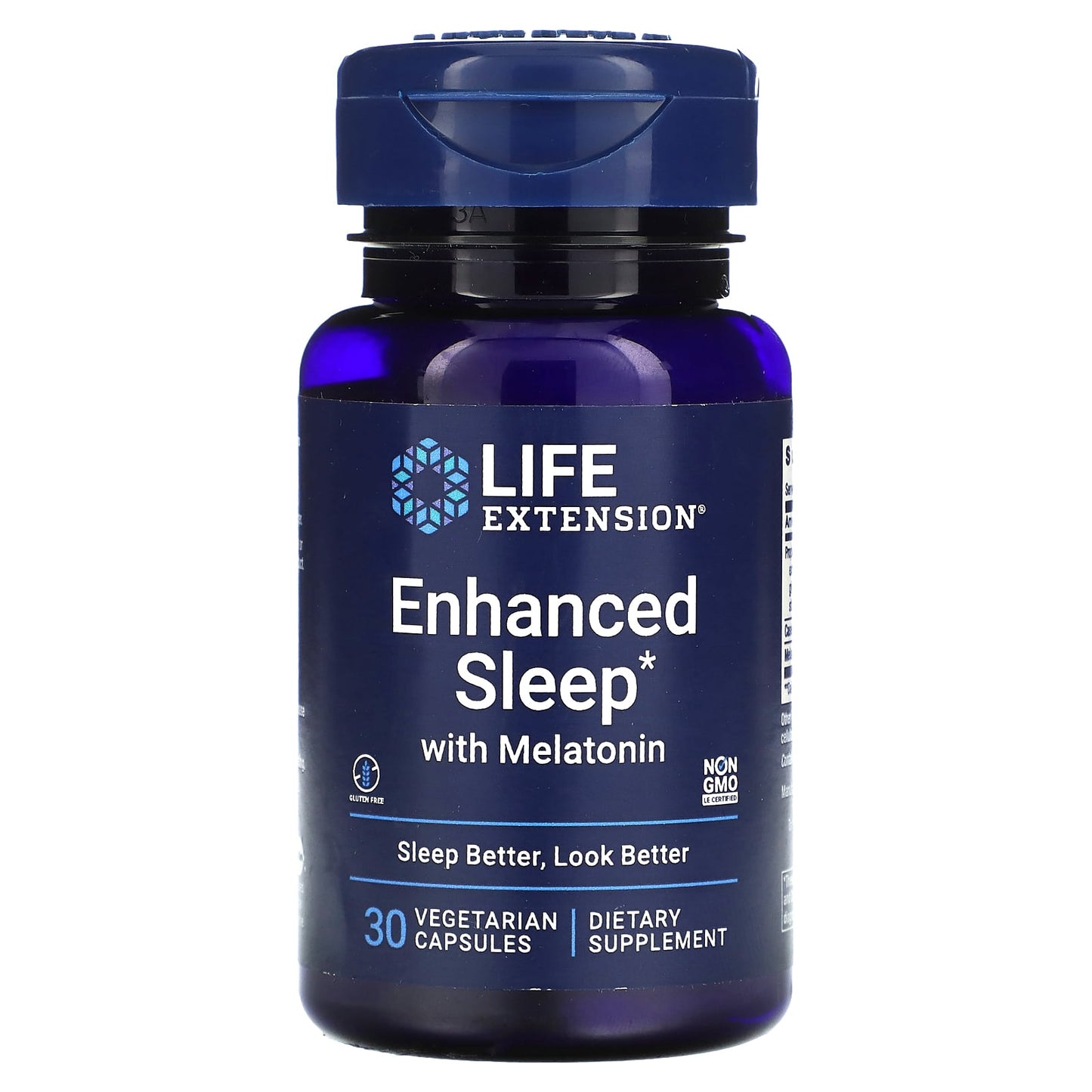 Life Extension, Enhanced Sleep with Melatonin, 30 Capsules UPC 737870155133 | HiLife Vitamins