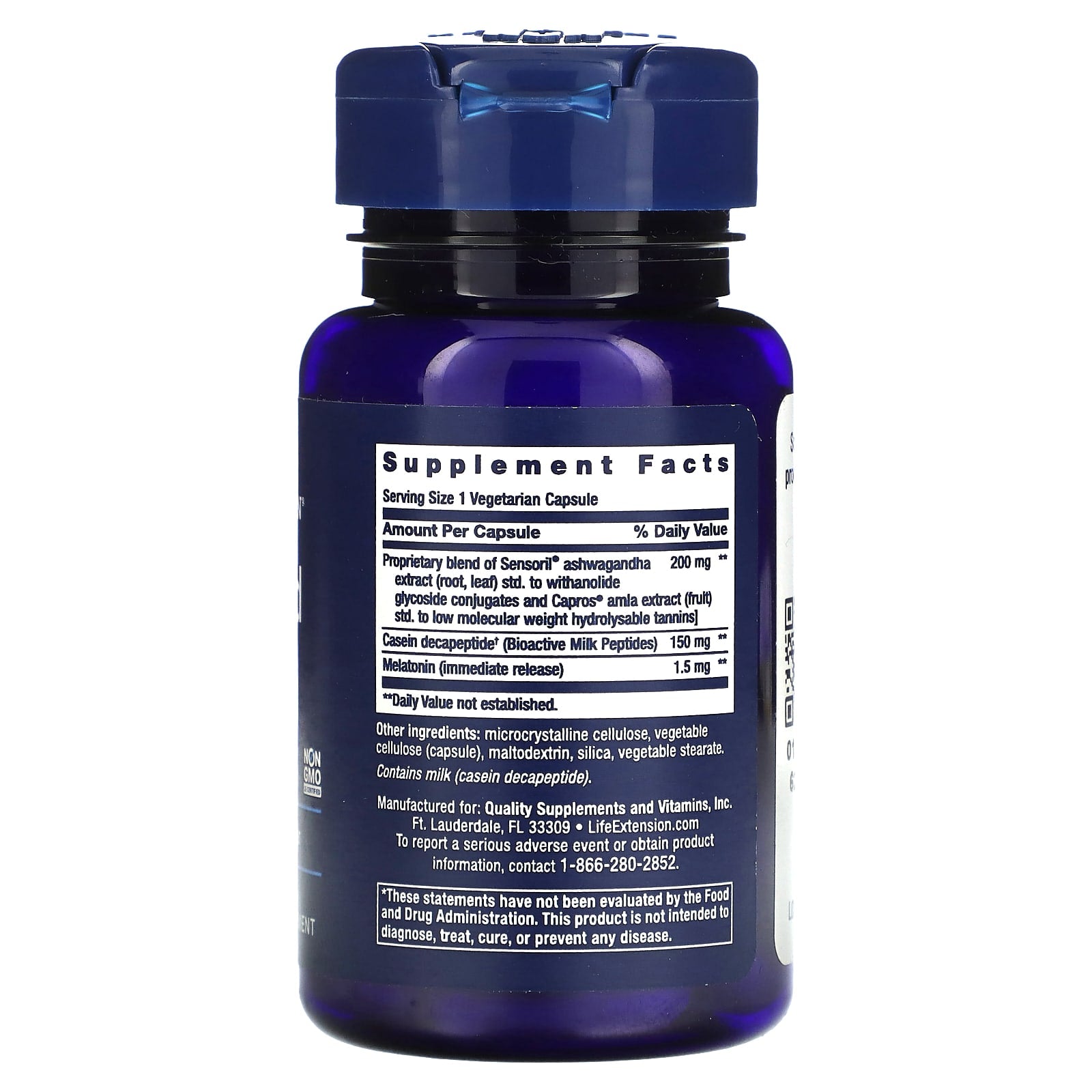 Life Extension, Enhanced Sleep with Melatonin, 30 Capsules UPC 737870155133 | HiLife Vitamins