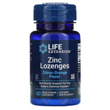 Life Extension, Zinc Lozenges, Citrus-Orange, 60 Lozenges - 737870156161 | Hilife Vitamins