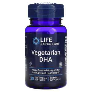 Life Extension, Vegetarian DHA, 30 Softgels - 737870164036 | Hilife Vitamins
