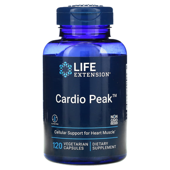 Life Extension, Cardio Peak, 120 Vegetarian Capsules - 737870170099 | Hilife Vitamins