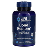 Life Extension, Bone Restore with Vitamin K2, 120 Capsules - 737870172710 | Hilife Vitamins