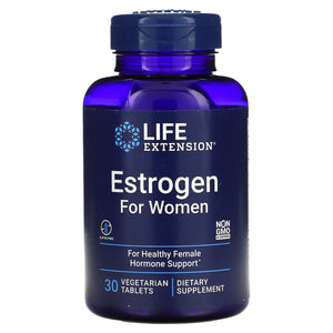 Life Extension, Estrogen for Women, 30 Vegetarian Tablets - 737870189435 | Hilife Vitamins