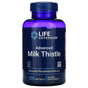 Life Extension, Advanced Milk Thistle, 120 Softgels - 737870192510 | Hilife Vitamins