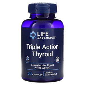 Life Extension, Triple Action Thyroid, 60 Capsules - 737870200369 | Hilife Vitamins