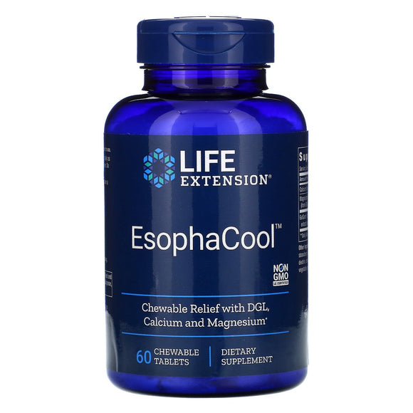 Life Extension, ESOPHACOOL, 60 Chewable Tablets - 737870203315 | Hilife Vitamins