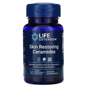 Life Extension, Skin Restoring Ceramides, 30 Capsules - 737870209638 | Hilife Vitamins