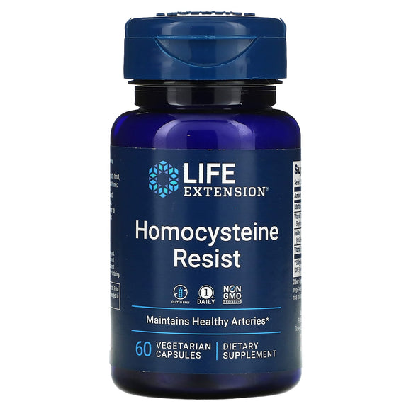 Life Extension, Homocysteine Resist, 60 Vegetarian Capsules - 737870212164 | Hilife Vitamins