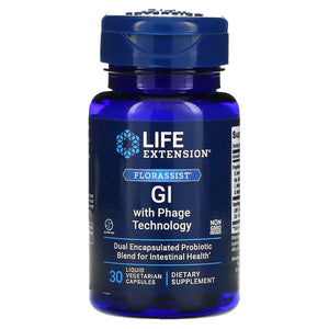 Life Extension, FLORASSIST GI with Phage Tech, 30 Vegetarian Capsules - 737870212539 | Hilife Vitamins