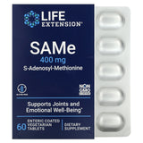 Life Extension, SAMe S-Adenosyl-Methionine, 4, 60 Enteric-Coated Tablets - 737870217466 | Hilife Vitamins