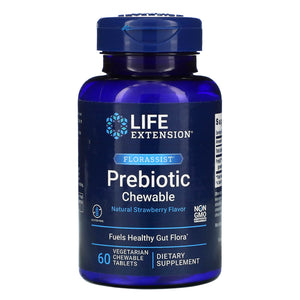 Life Extension, FLORASSIST Prebiotic Chewable, 60 Chewables - 737870220367 | Hilife Vitamins