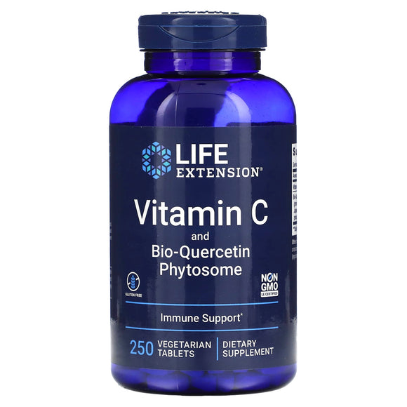 Life Extension, Vitamin C and Bio-Quercetin P, 250 vtabs - 737870222729 | Hilife Vitamins
