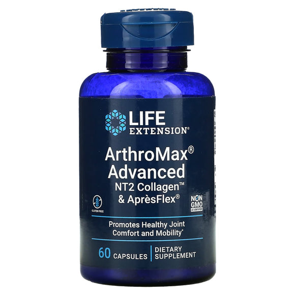 Life Extension, ArthroMax Advanced, NT2 Colla, 60 Capsules - 737870223863 | Hilife Vitamins