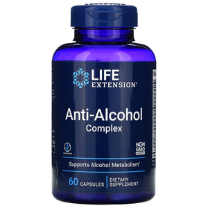 Life Extension, Anti-Alcohol Complex, 60 Capsules - 737870224006 | Hilife Vitamins