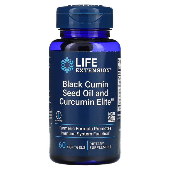 Life Extension, Black Cumin Seed Oil and Curc, 60 Softgels - 737870231066 | Hilife Vitamins