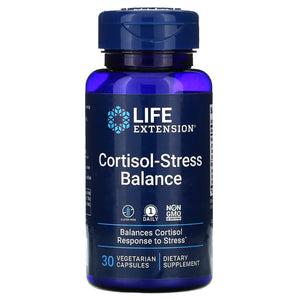 Life Extension, Cortisol-Stress Balance, 30 Vegetarian Capsules - 737870231233 | Hilife Vitamins