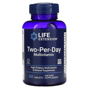 Life Extension, Two-Per-Day Multivitamin, 60 Tablets - 737870231660 | Hilife Vitamins