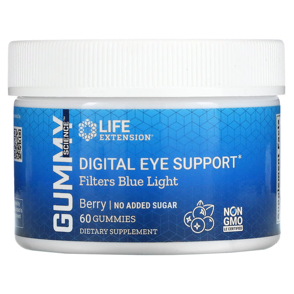 Life Extension, Digital Eye Support, Filters, 60 Gummies - 737870232360 | Hilife Vitamins