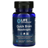 Life Extension, Quick Brain Nootropic, 30 Vegetarian Capsules - 737870240631 | Hilife Vitamins