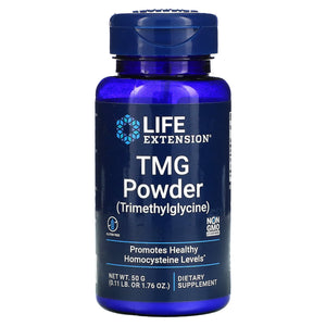 Life Extension, TMG Powder (Trimethylglycine), 50 grams Powder - 737870349051 | Hilife Vitamins