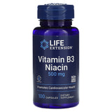 Life Extension, Vitamin B3 Niacin, 500 mg, 100 Capsules - 737870372103 | Hilife Vitamins
